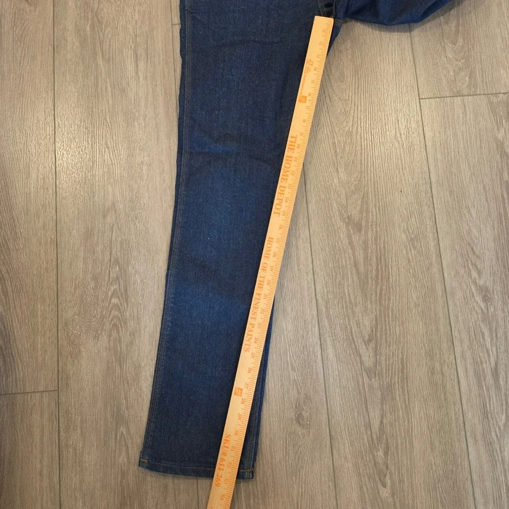 Origin USA Factory Jeans Mens 32x33 Dark Wash Straight Leg Denim Made in USA